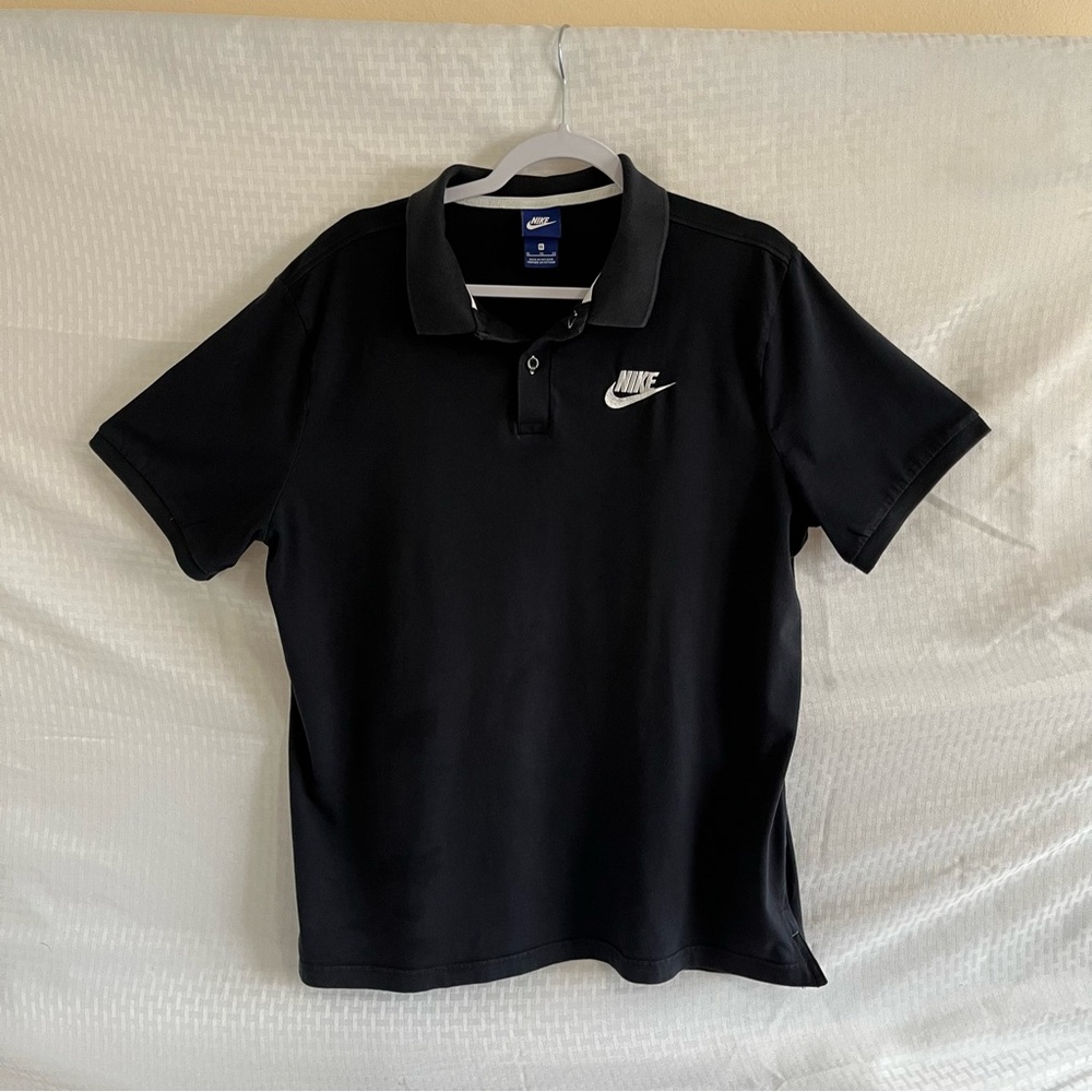 Nike Polo Golf  Short Sleeve Pullover Collared Shirt Black Size XL